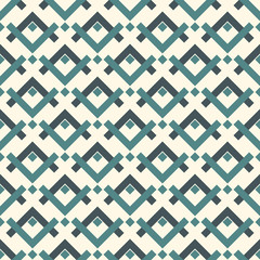 Ethnic style seamless pattern with geometric figures. Native americans ornamental abstract background. Tribal motif