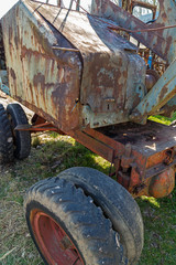 Wrack eines alten verschrotteten Baggers 