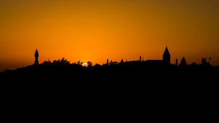 Naklejka premium Turkish sunset