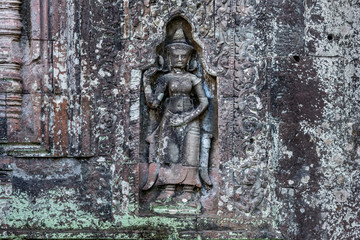 Tempelpriester in Angkor Wat