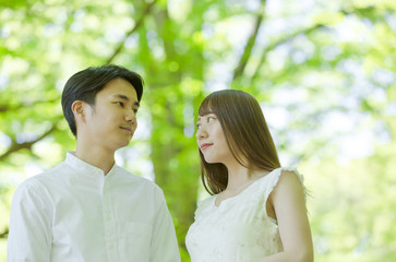 カップル・新緑