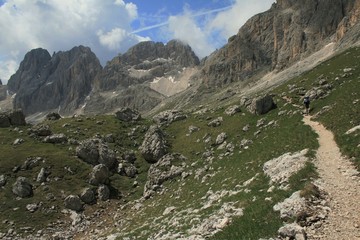 Hiker in the mountains