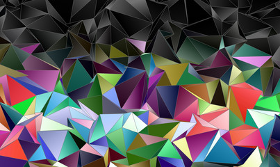 Abstract Low-Poly triangular modern background