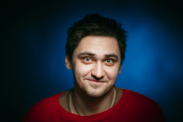 Fototapeta premium emotional young man photo in studio