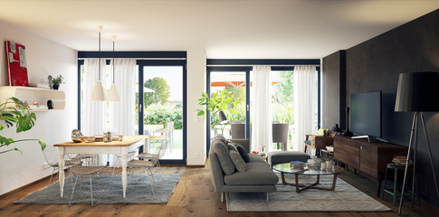 living room in apartment House