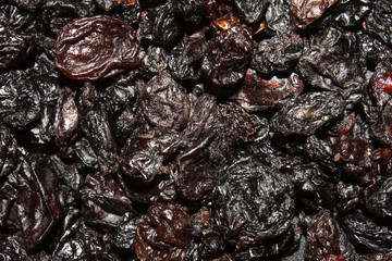 The texture of dried fruits.Dried fruits background.