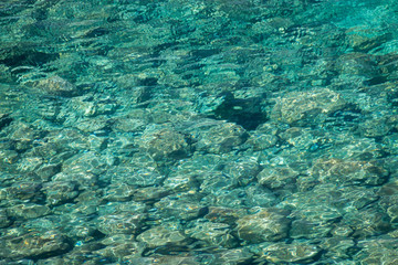 Emerald sea water background