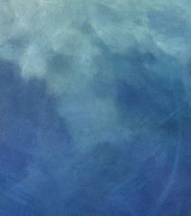 Obraz premium Detailed close-up grunge abstract background. Dry brush strokes hand drawn oil painting on canvas texture. Creative pattern for graphic work, web design or wallpaper. Can be use as vintage print.