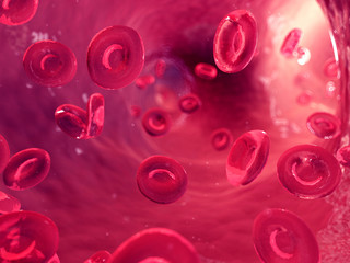3d rendered, medically accurate illustration of human blood cells