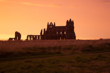 sunset at abbey