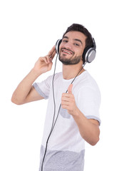 music listener thumbs up