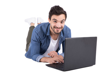 lying on the stomach