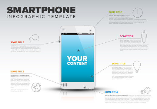 Smart Phone Infographic Layout
