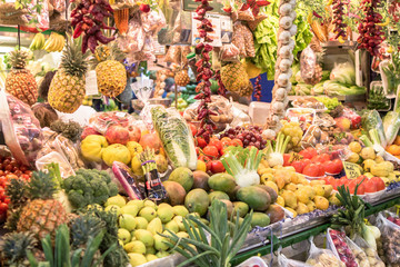 Abundance of fruits and vegetables