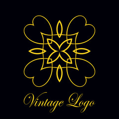 Vintage ornamental logo