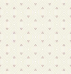 Geometric abstract hexagonal background. Geometric modern ornament. Seamless modern pattern