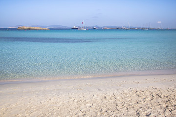 Beach Ses Illetas, Formentera, Spain