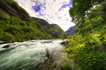Flaam in Aurland. Tranquility scene