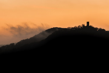 Sonnenaufgang im Siebengebirge