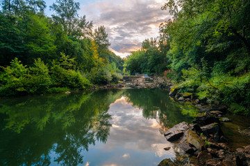 reflections in the river