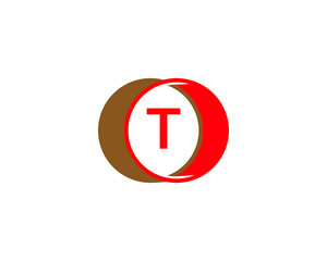 t letter circle logo