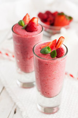 Healthy breakfast smoothie drink