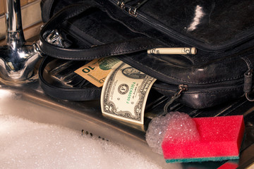 Money laundering dollars washing