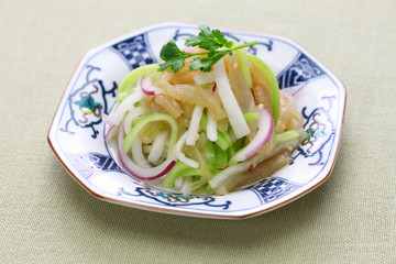 jellyfish salad, chinese cuisine, cold dish