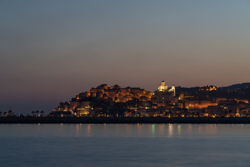 Italian Riviera, Imperia in the evening