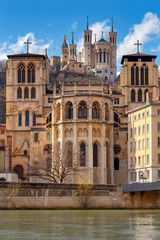 Fototapeta na wymiar Lyon. Basilica Notre Dame.