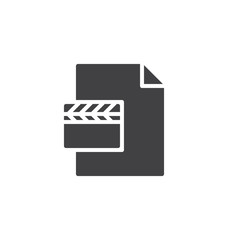Fototapeta premium MPEG file vector icon