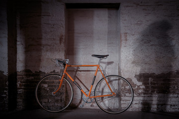 Fototapeta na wymiar Bicycle & shadow