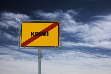 KRIMI - Bilder mit Wörtern aus dem Bereich FILM, Wort, Bild, Illustration