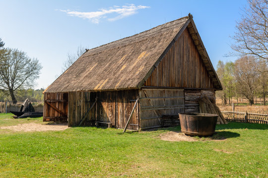 Old wooden farmstead 