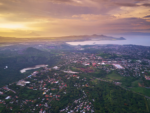 Cityscape of Managua town