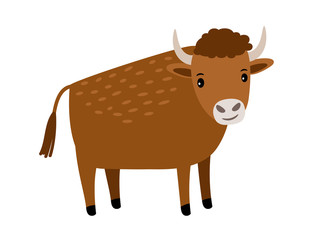 Bull cartoon icon