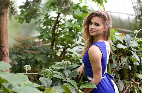 woman in garden