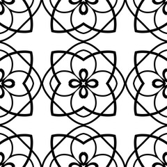Retro ornamental seamless pattern. Vintage template for design
