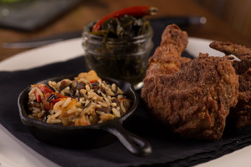 Fried Chicken and Rice