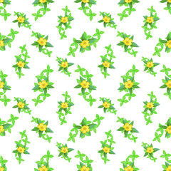 Bright Blooms Seamless Pattern Design