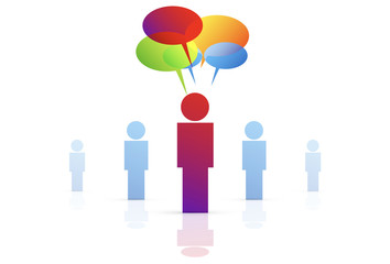 discussione, leader, conferenza, parlare, dialogo, 