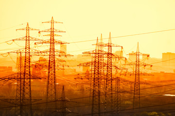 Strommasten im Ruhrgebiet