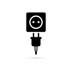 Electric plug sign icon, Power energy symbol