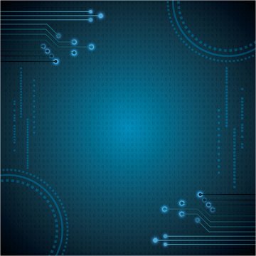 cyber security digital high connection protection save internet blue background vector illustration