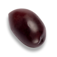 black olives isolated on white background