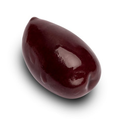 black olives isolated on white background