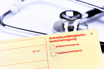 Arbeitsunfähigkeitsbescheinigung