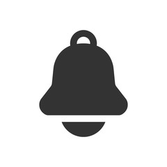 Bell icon, Alarm sign Isolated on white background.