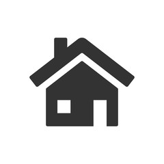 Home icon isolated on white background.