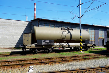 Fototapeta na wymiar Railroad wagon, tanker